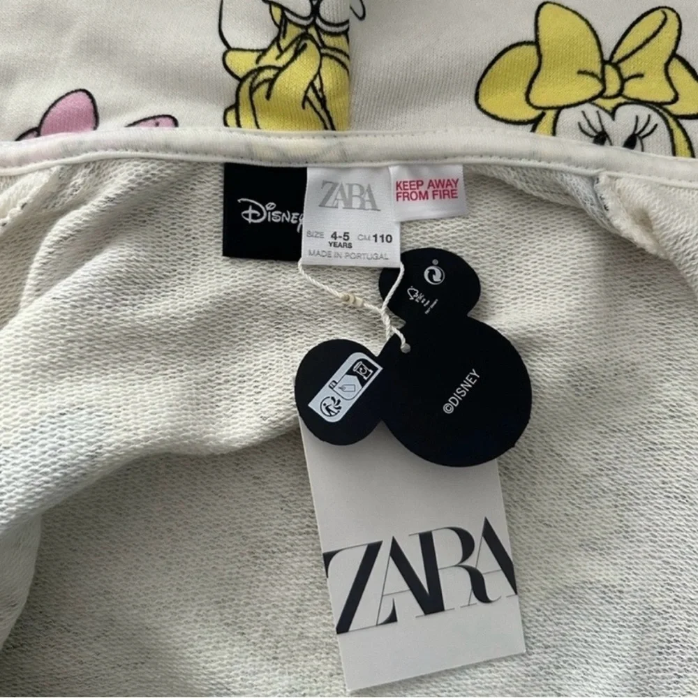 ZARA TODDLER GIRL MINNIE MOUSE PLUSH JACKET & SHORTS